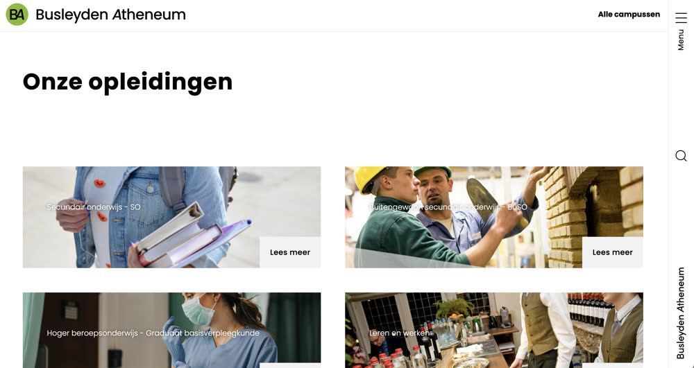 Oude opleidingenpagina